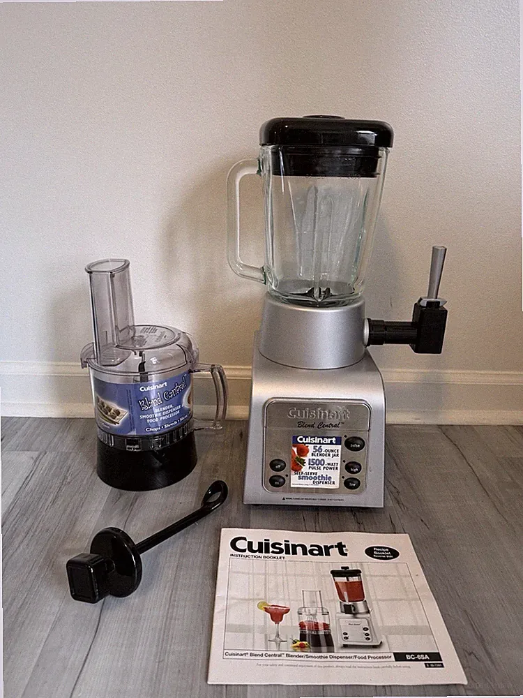 Cuisinart Blend Central BC-6SA 1500W 56oz Glass Blender w Food Processor