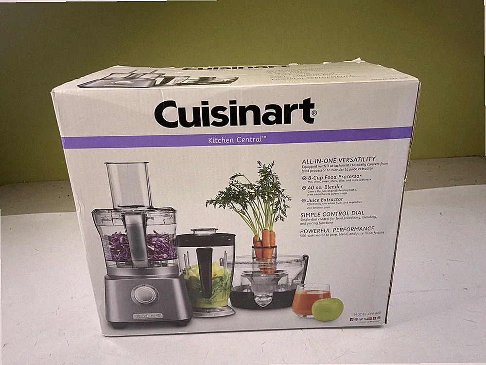 Cuisinart CFP 800 Kitchen Central with Blender, Juicer, and Food Processor NEW