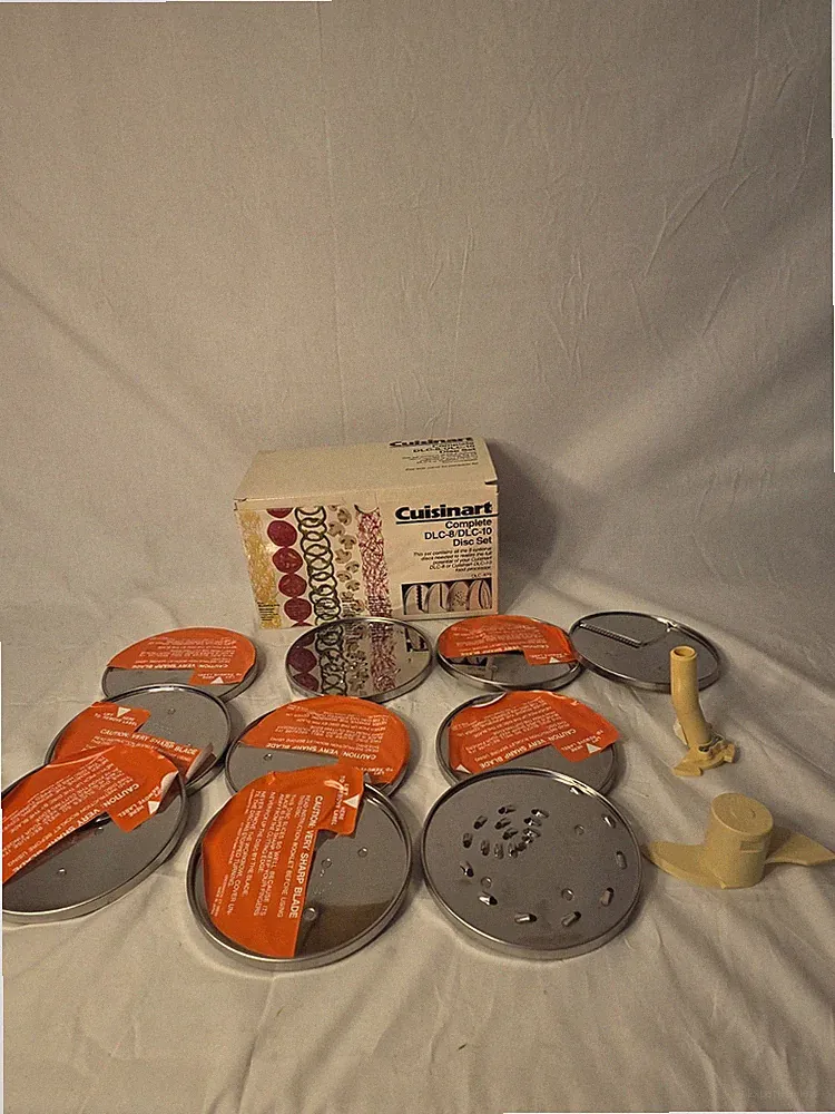 Cuisinart Complete DLC-8/DLC-10 Food Processor 8 Disc Set DLC-870 and 4 Extra's