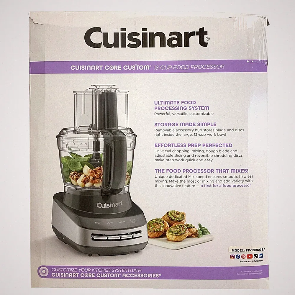 Cuisinart Core Custom 13-Cup Food Processor - Chop, Puree, Shred, Slice & More