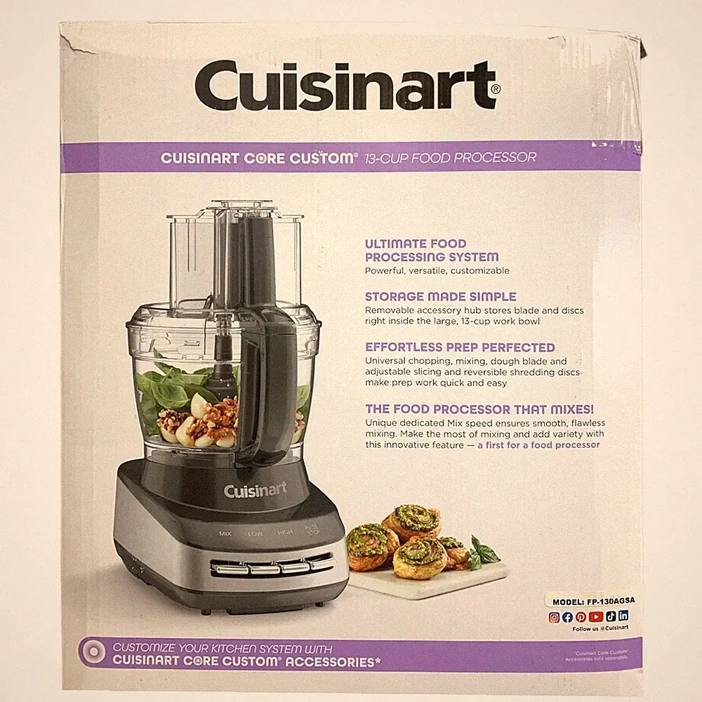 Cuisinart Core Custom 13-Cup Food Processor - Chop, Puree, Shred, Slice & More
