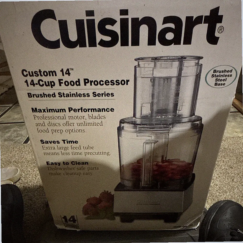 Cuisinart Custom 14 14-Cup Food Processor Brushed Stainless, Pulse, Dishwasher