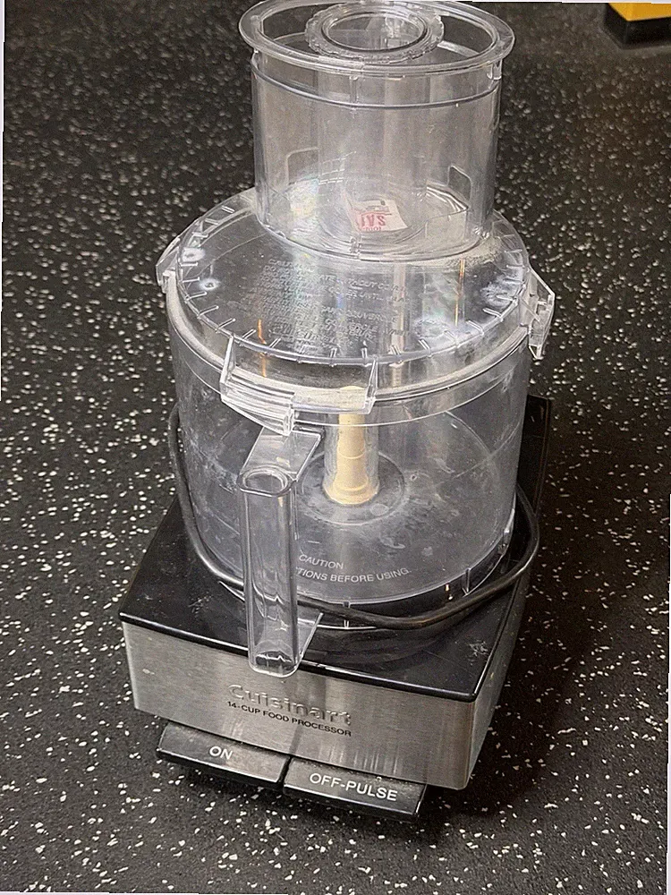 Cuisinart Custom 14 Cup Food Processor DFP-14 BCN Silver & Black—No Blade—Works