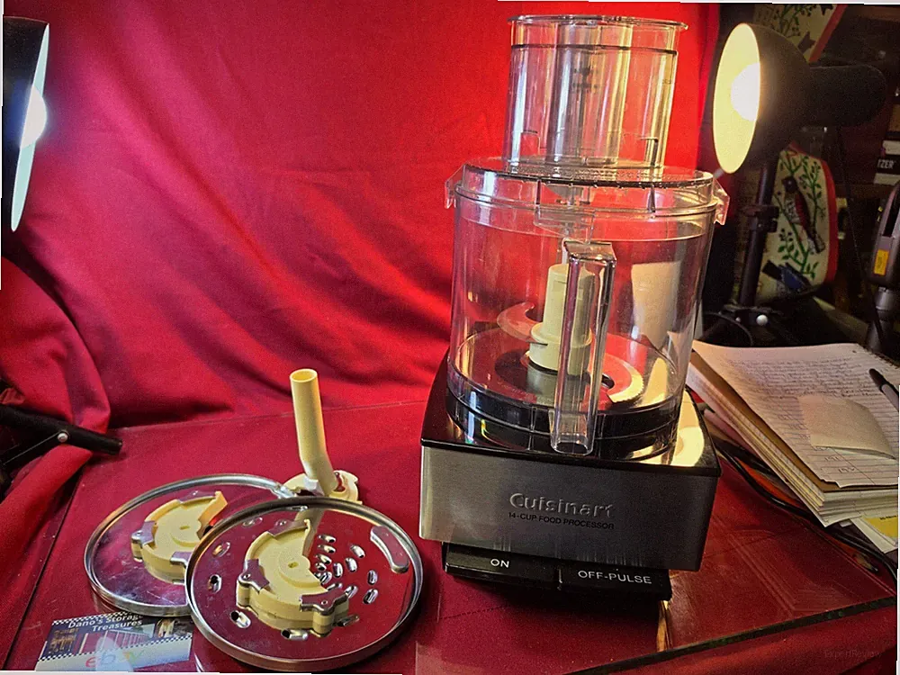 Cuisinart Custom 14-Cup Food Processor - Stainless W/ACCESSORIES. Tested