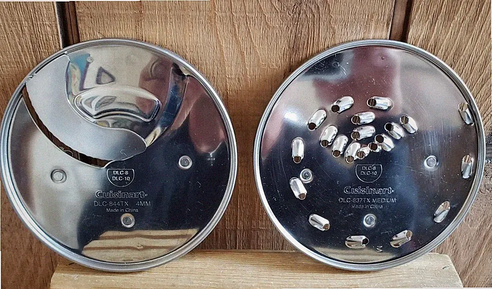CUISINART DELUXE 11 FOOD PROCESSOR SHREADING/SLICING DISCS DLC 837TX DLC 8 & 10