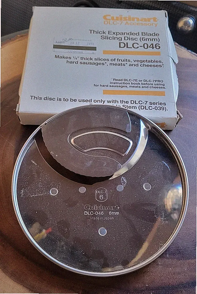Cuisinart DLC-046 Thick Slicing Disc 6mm Compatible with DLC-7 Food Processor