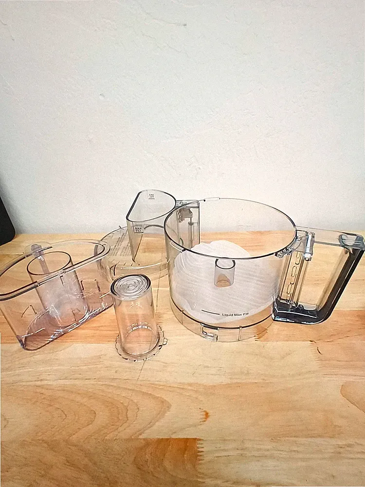 Cuisinart DLC-2009 9 Cup Food Processor Bowl Lid Feed Chute & Pusher Set