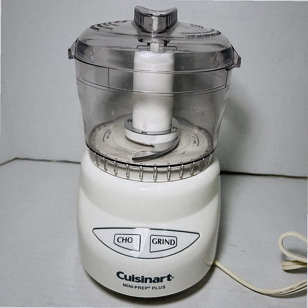 Cuisinart DLC-2A Mini-Prep Plus Food Chopper Processor 3 Cup White Tested Clean