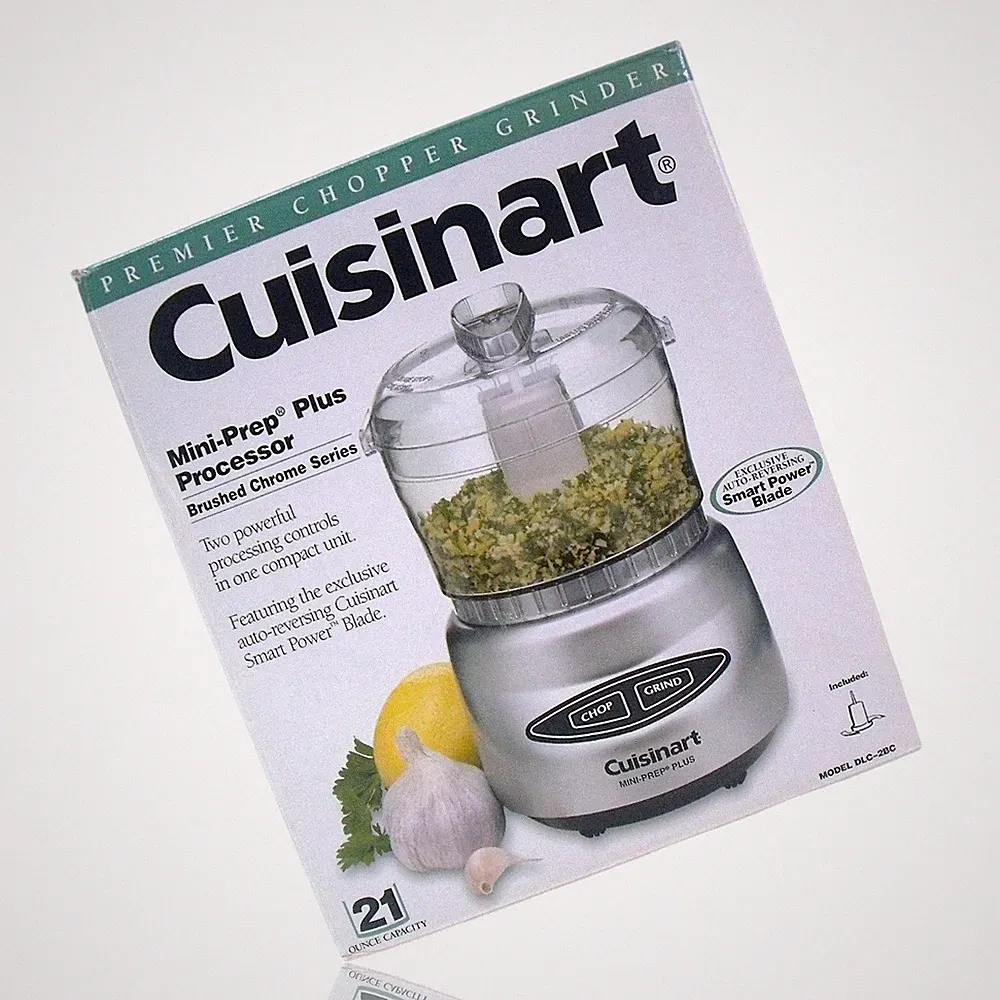 Cuisinart #DLC-2BC Mini-Prep Plus Food Processor Brushed Chrome Series - NEW