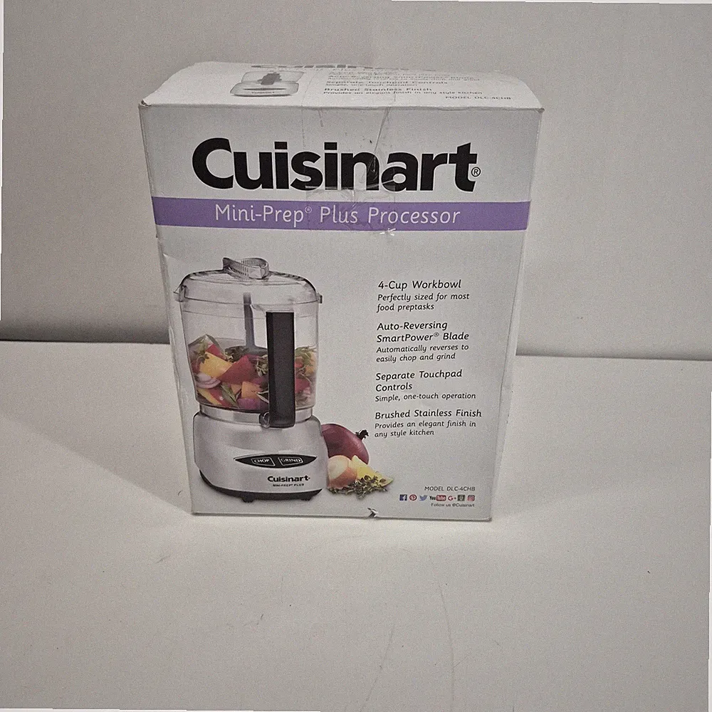 Cuisinart DLC-4CHB 1.70ft Mini-Prep Plus 4-Cup Food Processor - NEW