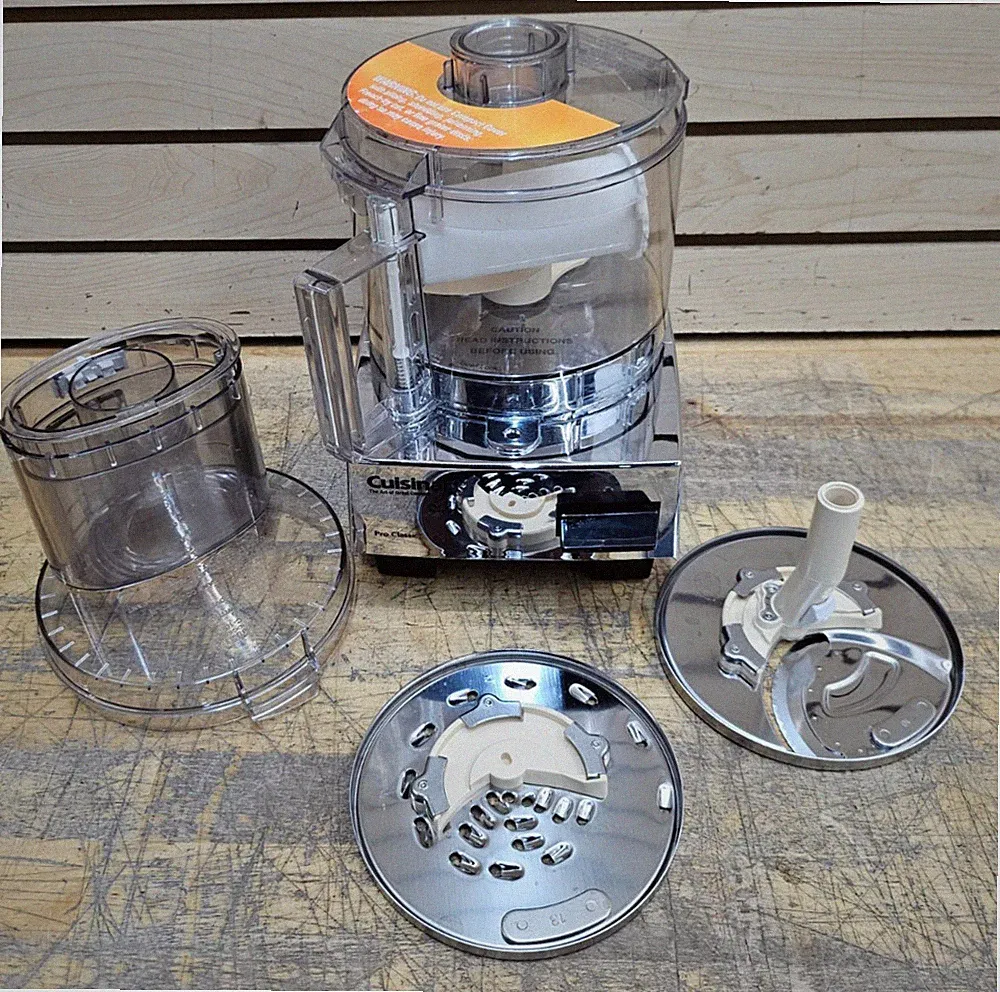 Cuisinart DLC-5BC Food Processor Brushed Chrome 7 Cup With Attachments