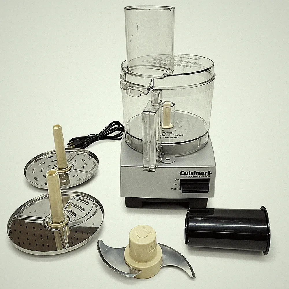Cuisinart DLC-5BC Food Processor w FP-100TX12A Blade Discs Pusher Tested