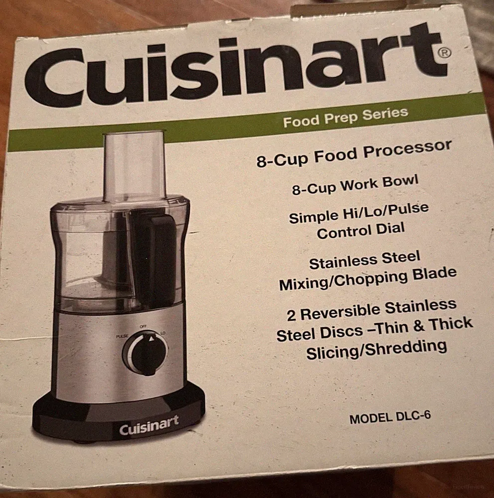 Cuisinart DLC-6 8-Cup Food Processor Stainless Steel Slice Shred Mix Chop