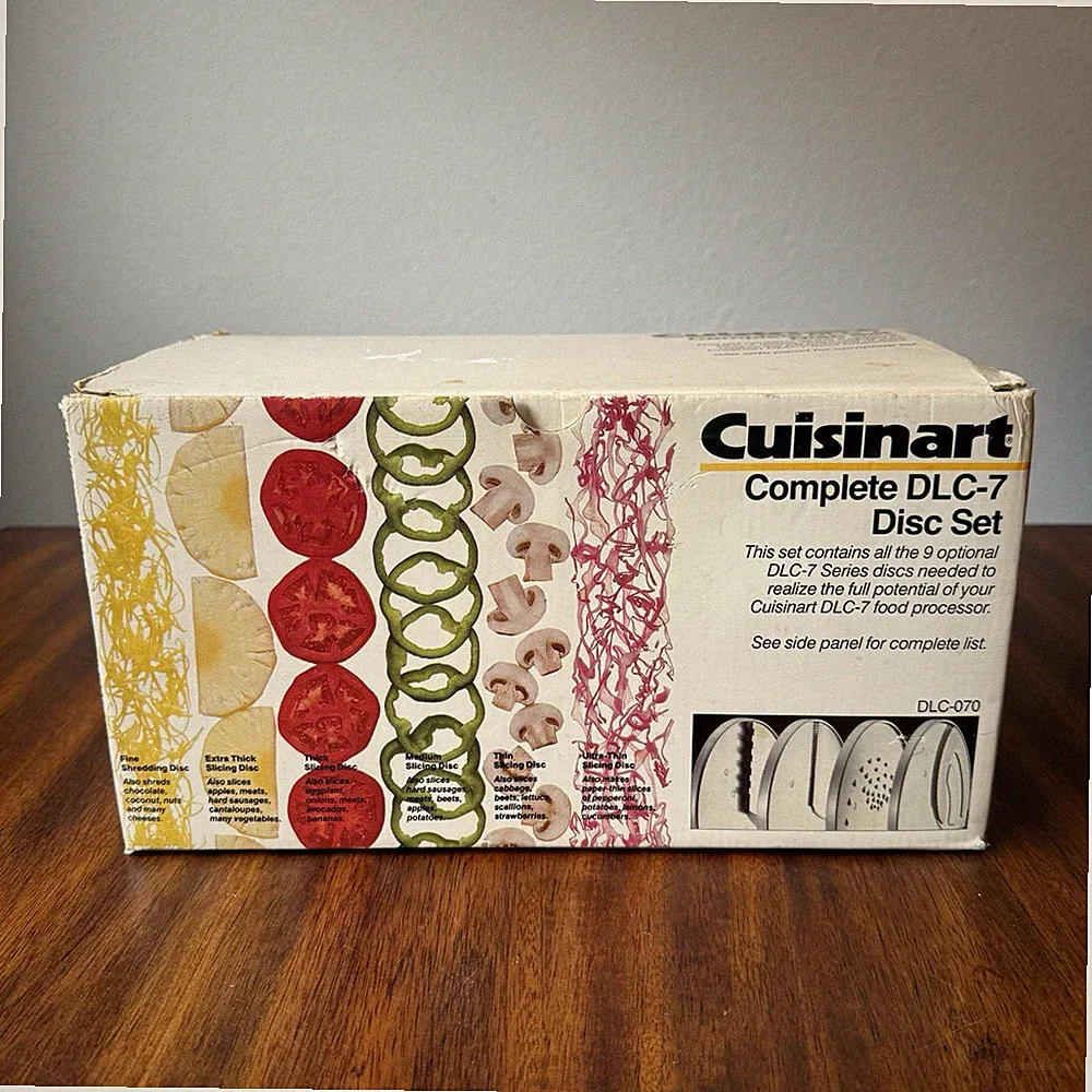 Cuisinart DLC-7 DLC-070 Disc Set - Incomplete 8 Of 9 - Food Processor Blades