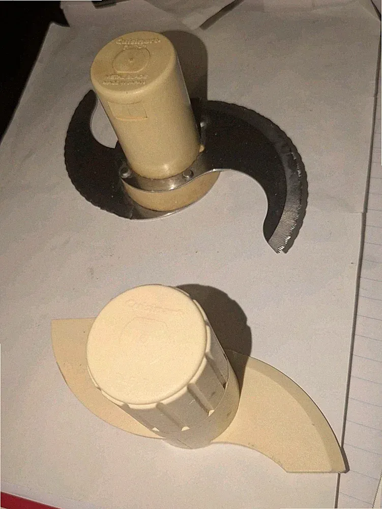 Cuisinart DLC-7 Pro Food Processor Replacement Dough Blade & Metal S Blade