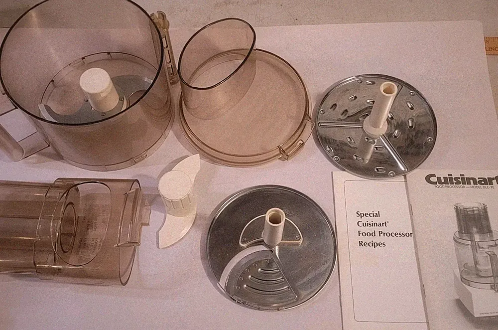 Cuisinart DLC-7E Food Processor PARTS ACCESSORIES VINTAGE 7 pieces JAPAN VTG
