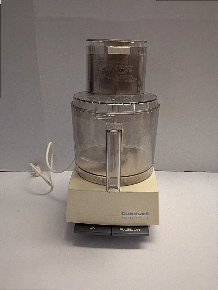 Cuisinart DLC-7M Professional 14 Cup Food Processor Beige Base Tested Works VTG