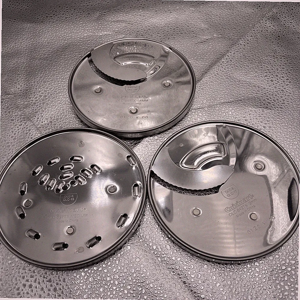 Cuisinart DLC-8 10 DLC-837TX 842TX 844TX Blade Discs Slicing Grater Lot 3