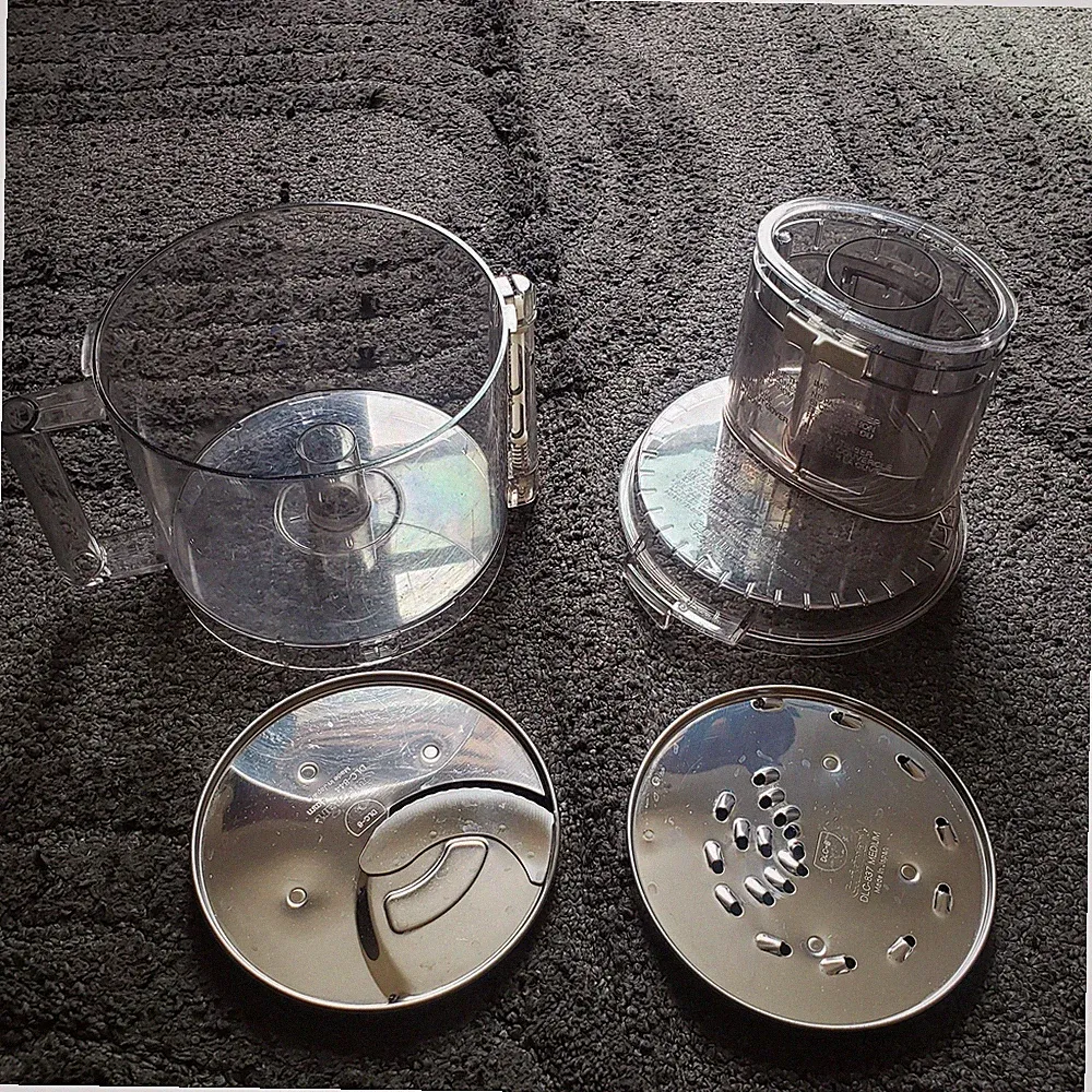 Cuisinart DLC-8 Food Processor Bowl Lid Slicing Shredding Disc Set