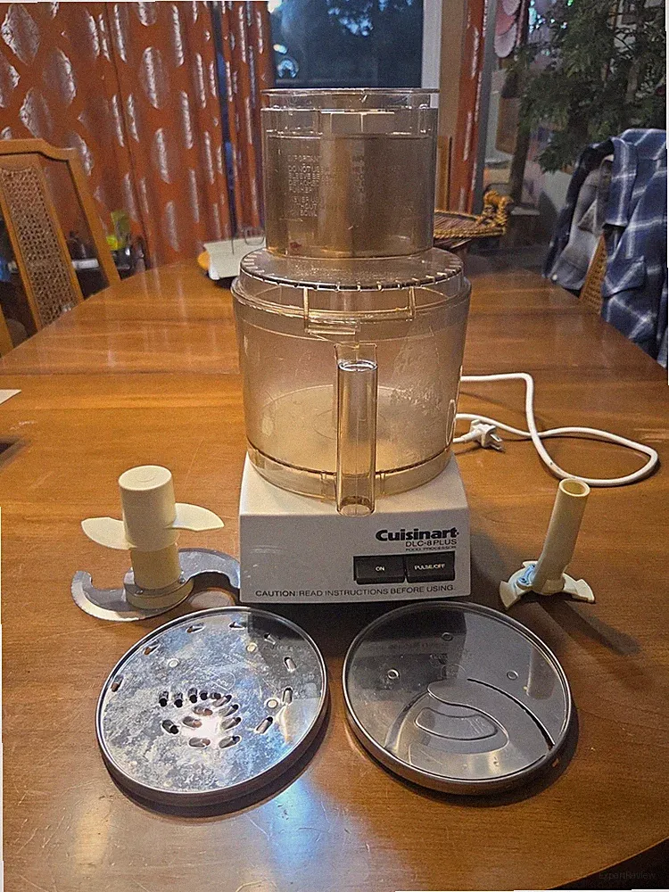 Cuisinart DLC-8 PLUS 600W 11 Cup White Food Processor w/ Attachments