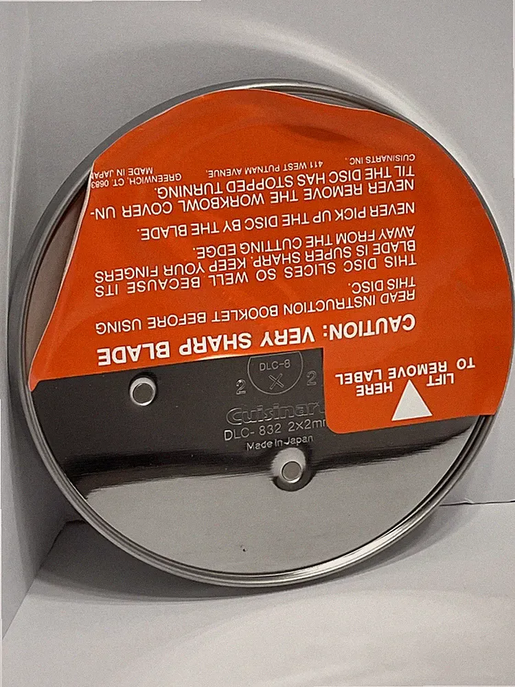 Cuisinart DLC-832 2x2mm Slicing Disc Blade for DLC-8 /DLC-10 Food Processor New
