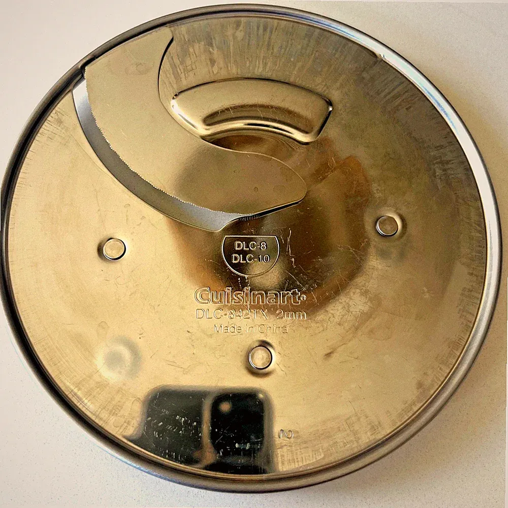 Cuisinart DLC-842TX 2mm Thin Slicing Disc for DLC-8 DLC-10 Food Processor Silver