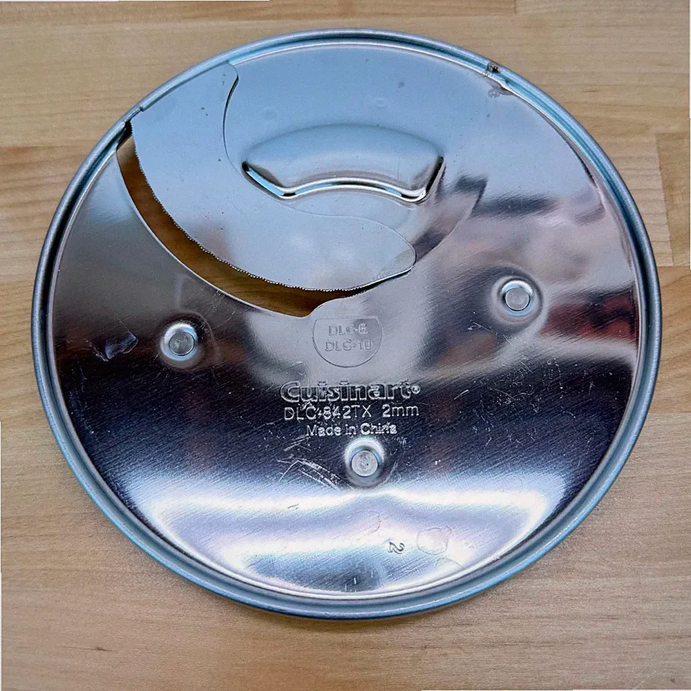 Cuisinart DLC-842TX 2mm Thin Slicing Disc for DLC-8 DLC-10 Food Processor Silver