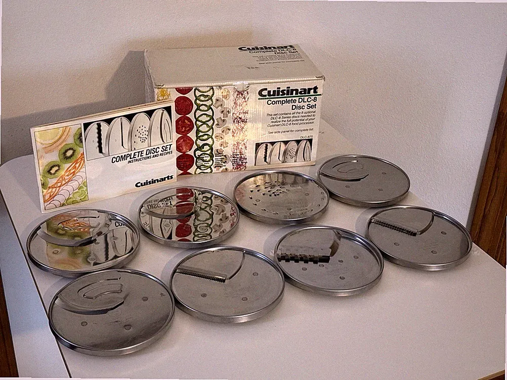 Cuisinart DLC-870 Complete 8pc Replacement Disc Blades DLC8 (DLC10 & Custom 11)