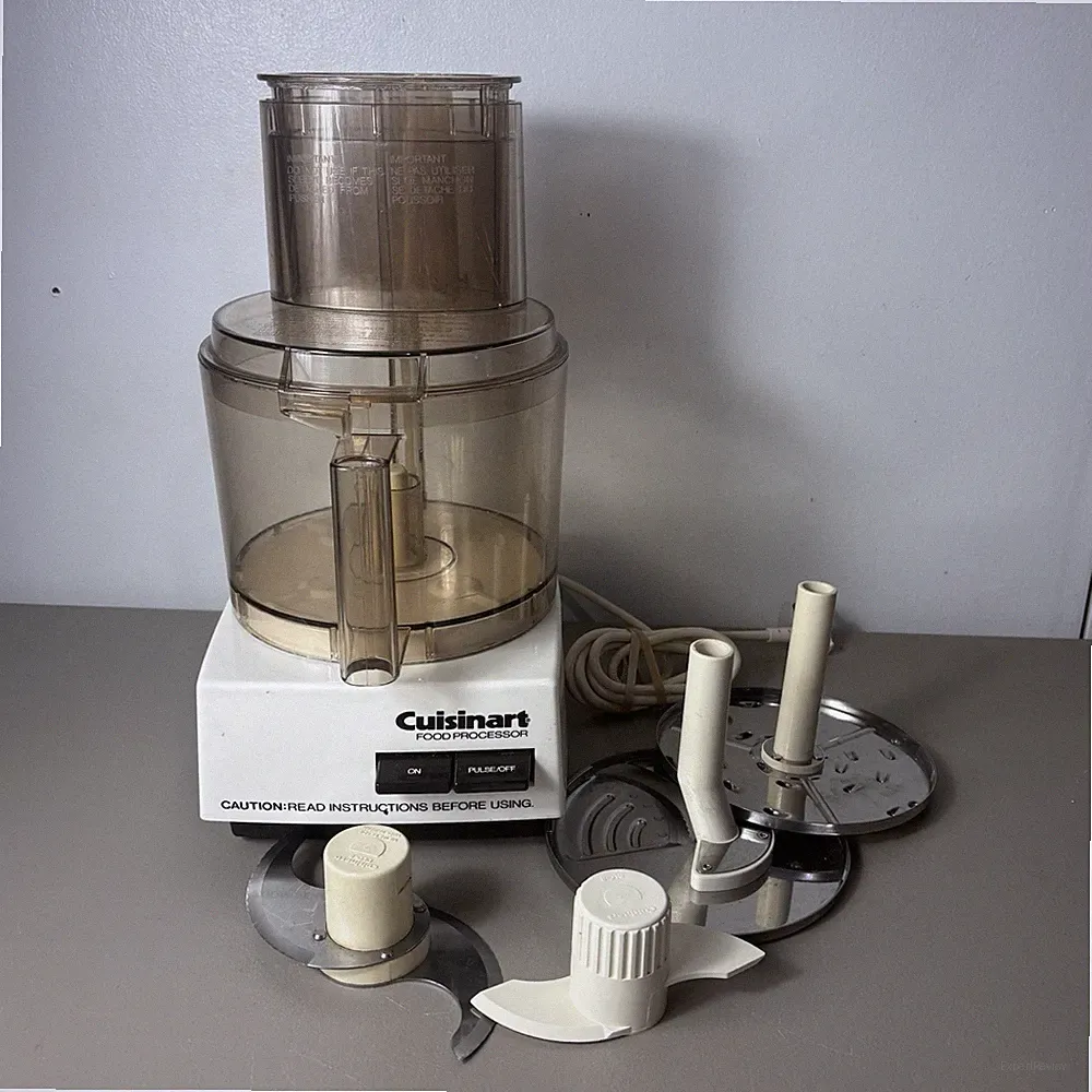 Cuisinart DLC-8E Food Processor 7 Cup Model Made In Japan Vintage