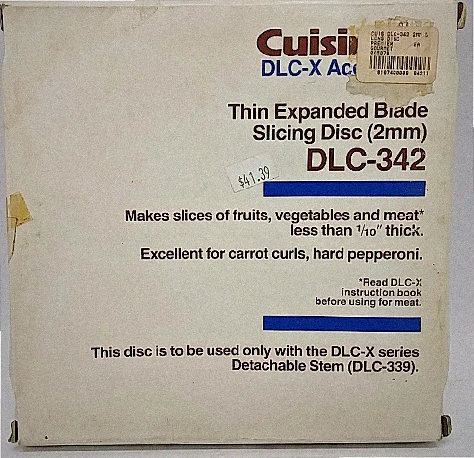 cuisinart food processor 2mm slicing disc