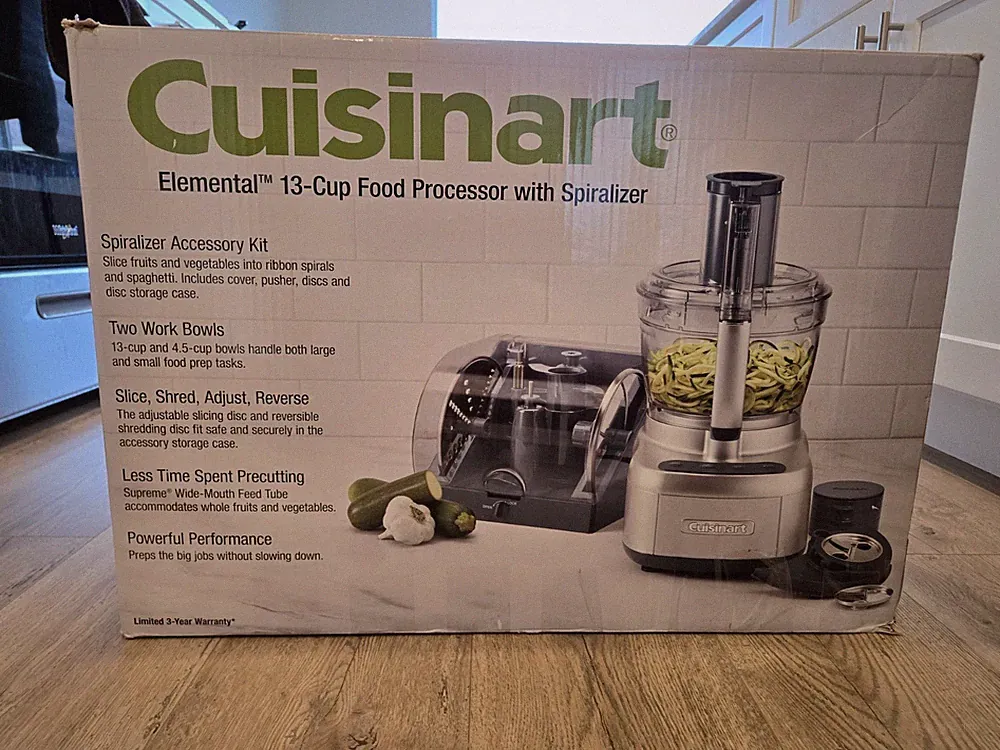 CUISINART ELEMENTAL 13 CUP FOOD PROCESSOR WITH SPIRALIZER CFP-26SVPC