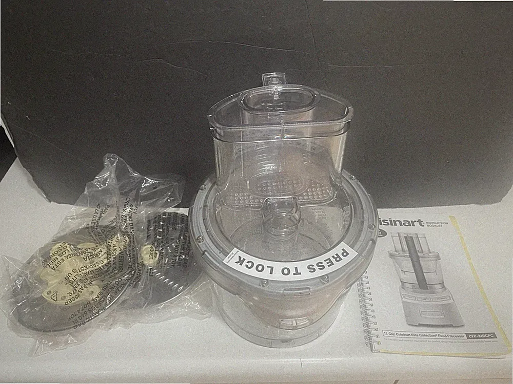 Cuisinart Elite 12-Cup Food Processor Replacement Bowl Lid & Discs
