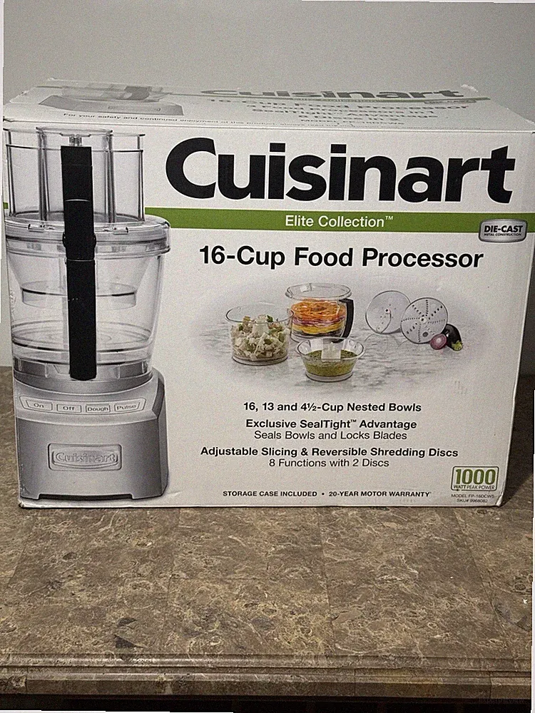 Cuisinart Elite Collection 16-Cup Food Processor FP-16DCWS – Open Box