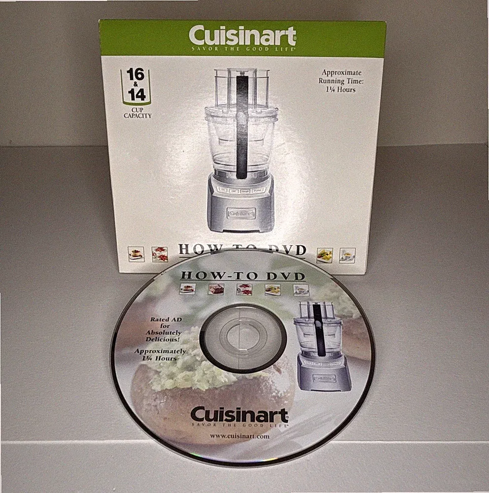 Cuisinart Elite Collection Food Processor How-To DVD 14 & 16 Cup