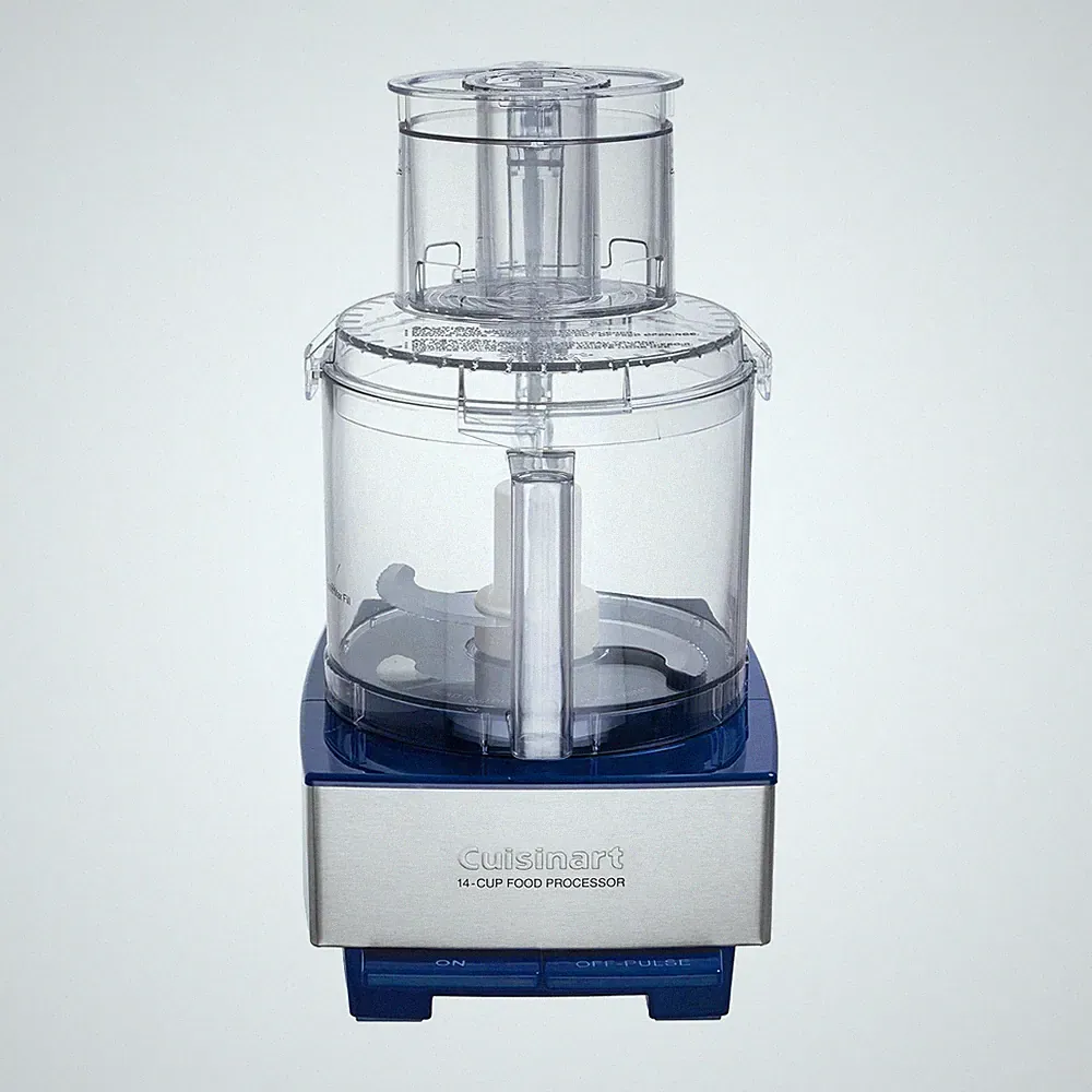 Cuisinart Food Processor 14 Cup Vegetable Chopper Navy Stainless Steel