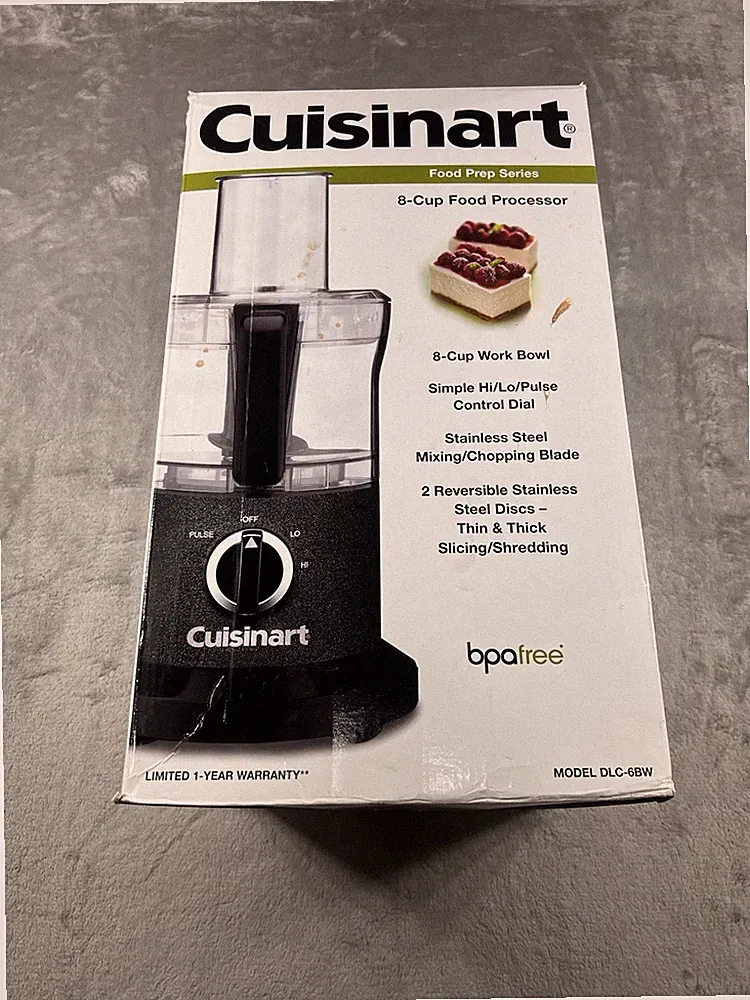 Cuisinart Food Processor 8 Cup Food Prep Series DLC-6BW