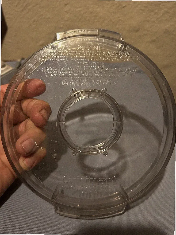 Cuisinart Food Processor 8 Series Replacement Flat Lid DLC-806GTX Lid Only