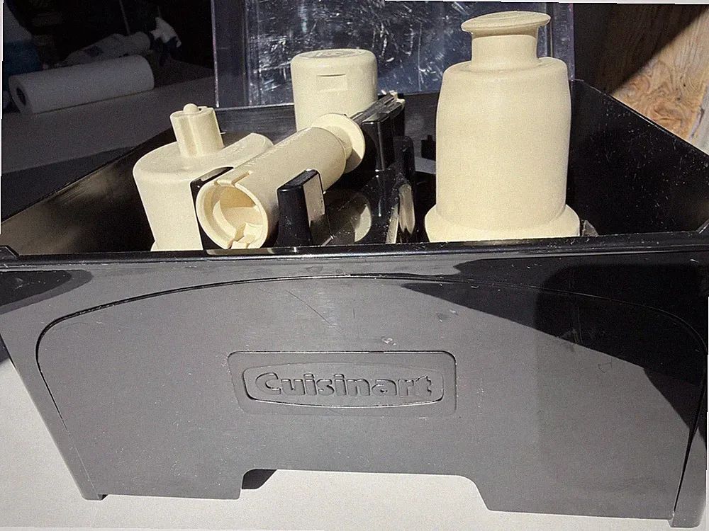 Cuisinart Food Processor Blade Disc Set w Storage Case Chopping Dough Slicing