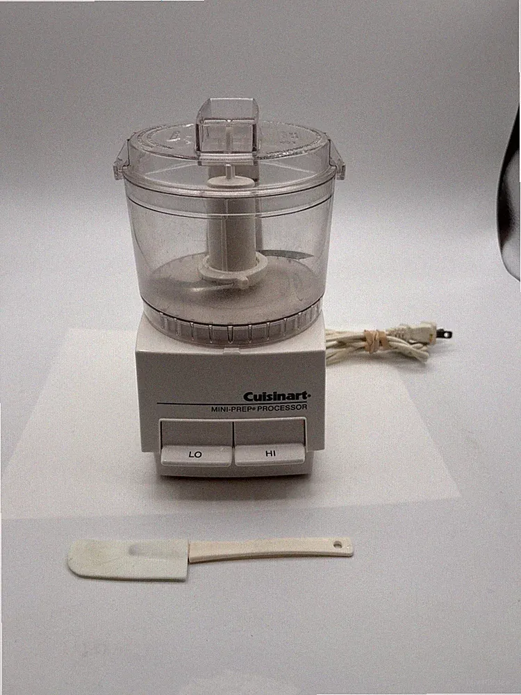 Cuisinart Food Processor DLC-1TX Mini-Prep Complete W/ SPATULA Tested WORKS