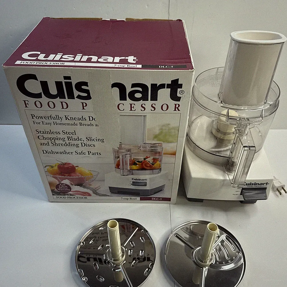 Cuisinart Food Processor DLC-5 7 Cup Bowl Tested & Working!
