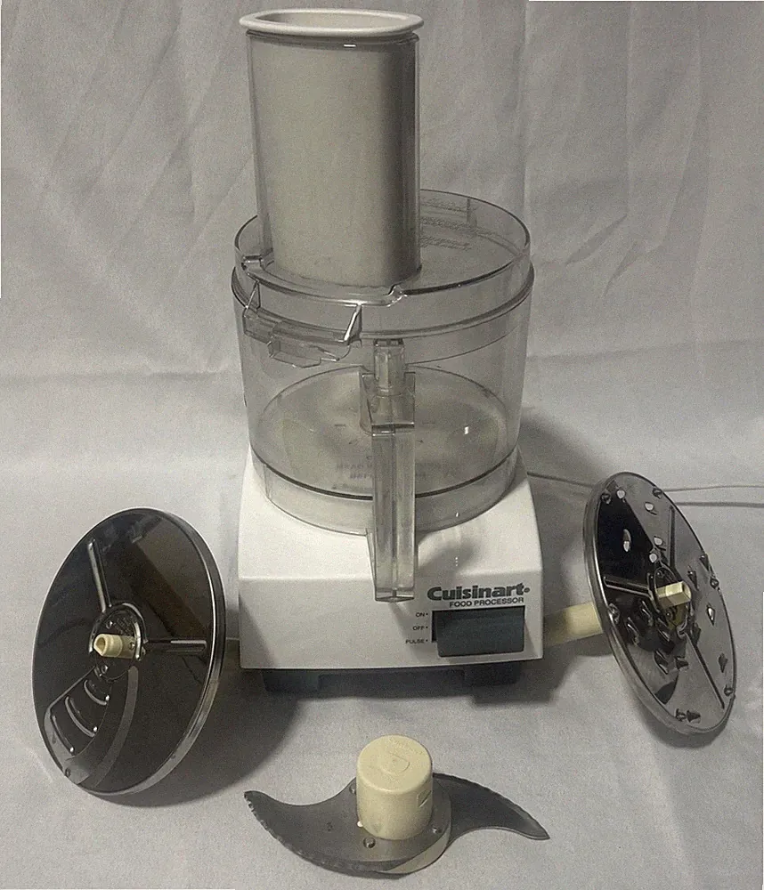 Cuisinart Food Processor DLC-5 TX White w Accessories - TESTED & WORKING!
