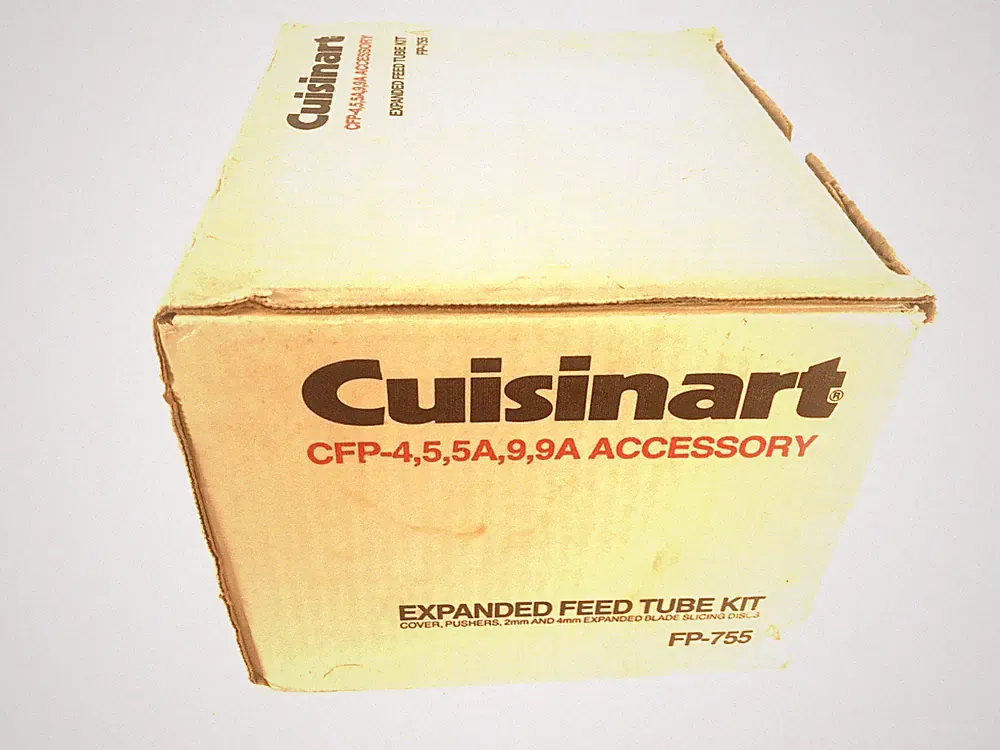 Cuisinart Food Processor Model FP-755A Expanded Feed Tube Kit 1984 NOS Vintage