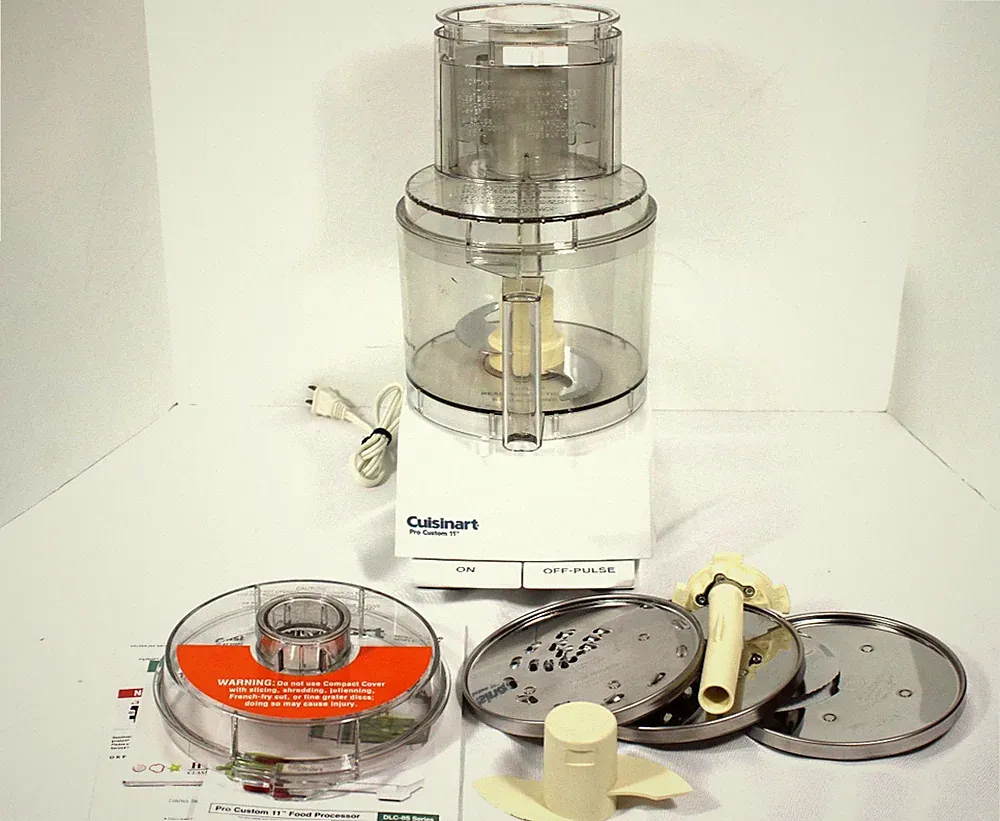 Cuisinart Food Processor Pro Custom 11 Blender Accessories And Manual