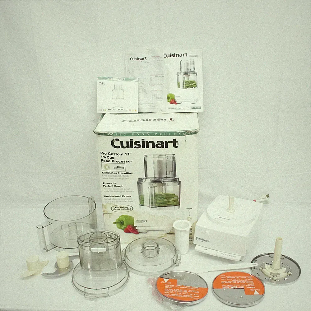 Cuisinart Food Processor Pro Custom 11 Blender & Accessories White TESTED WORKS