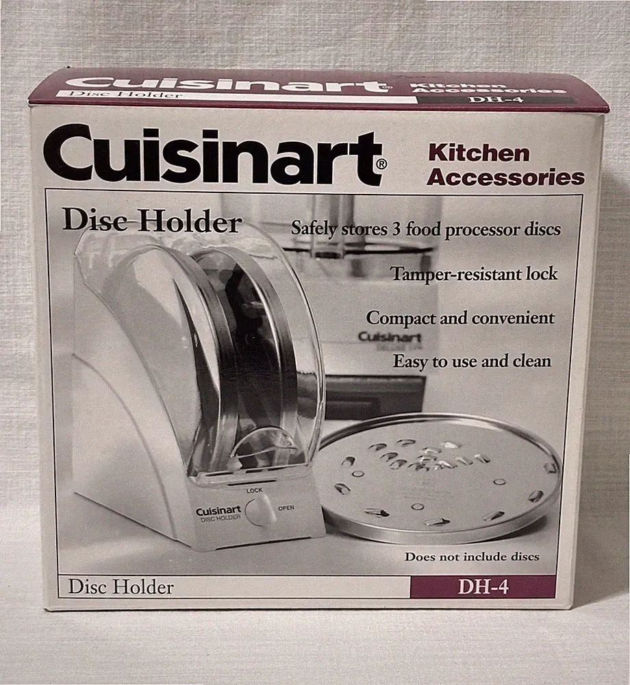 CUISINART Food Processor Safety Disc Holder w/Lock HOLDER ONLY NO DISC NOS 1998