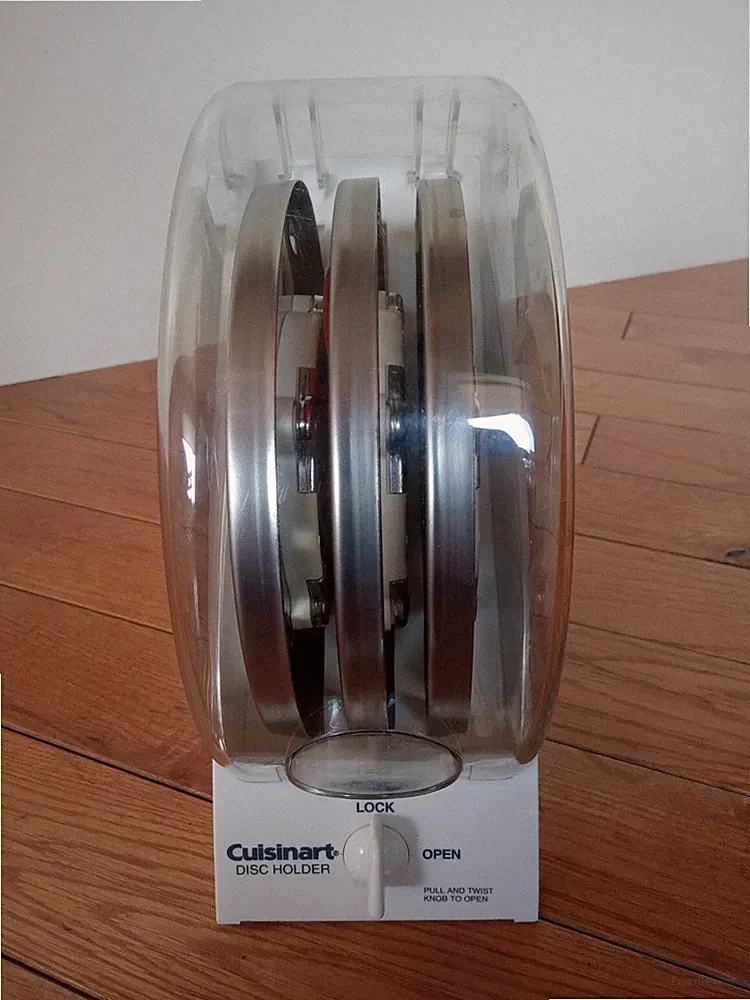 CUISINART Food Processor Safety Disc Holder w Lock - Includes 3 Processor Discs