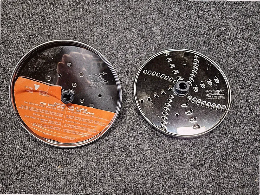 Cuisinart FP-12 Food Processor Shredding & Slicing Discs, Stainless Steel Metal