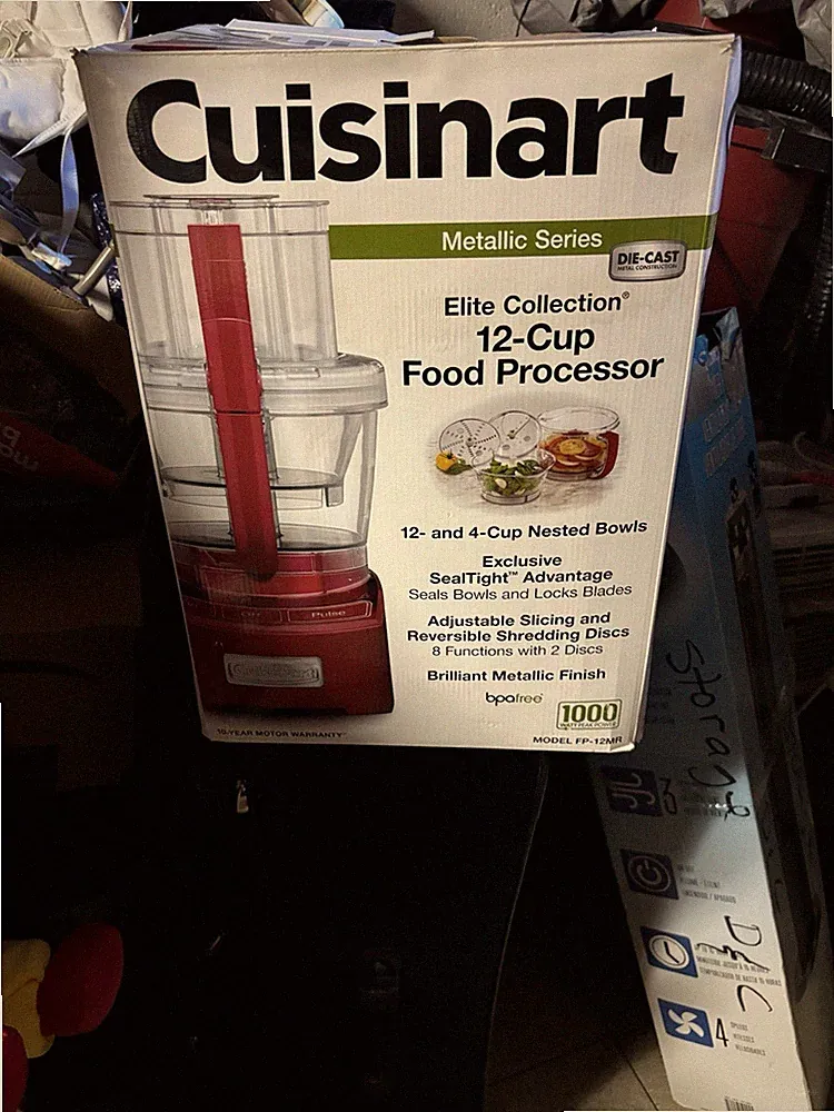 Cuisinart FP-12MR Elite Collection Metallic Seri 12-Cup Food Processor, Die Cast