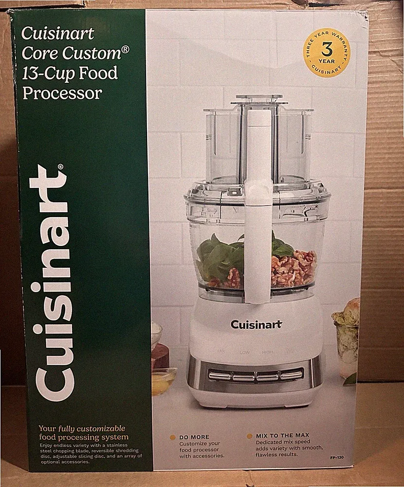Cuisinart FP-130 Core Custom 13-Cup Food Processor, White, 🎁Great Price🎁