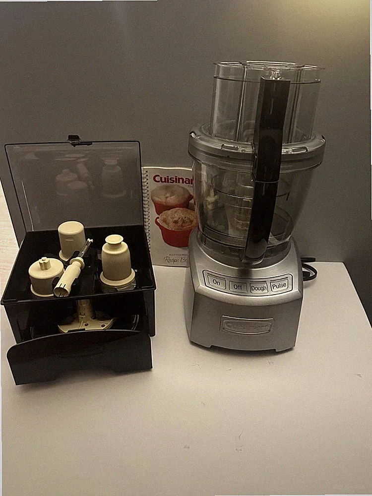 Cuisinart FP-16DC Elite 16 Cup Food Processor Die-Cast Complete Kit Case Tested